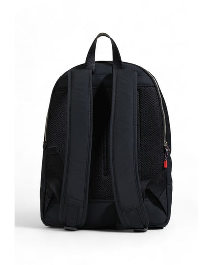 Tommy Hilfiger Black Recycled Polyester Backpack
