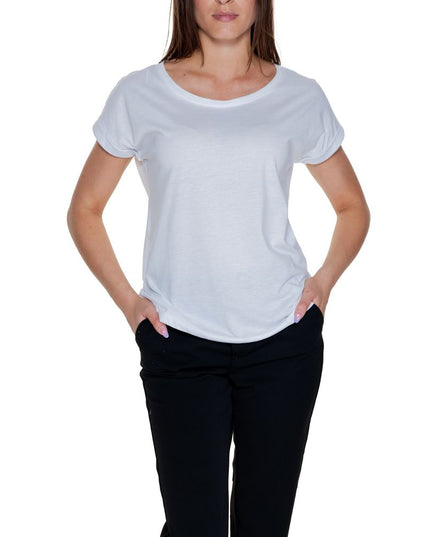 Vila Clothes White Cotton T-Shirt