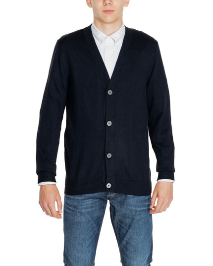 Jack Jones Black Cotton Cardigan