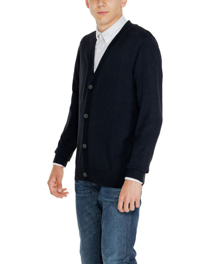 Jack Jones Black Cotton Cardigan