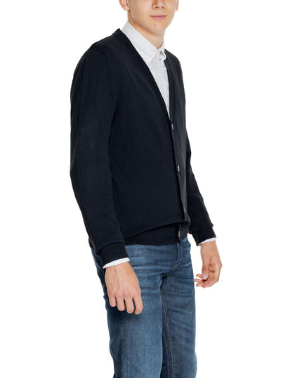 Jack Jones Black Cotton Cardigan