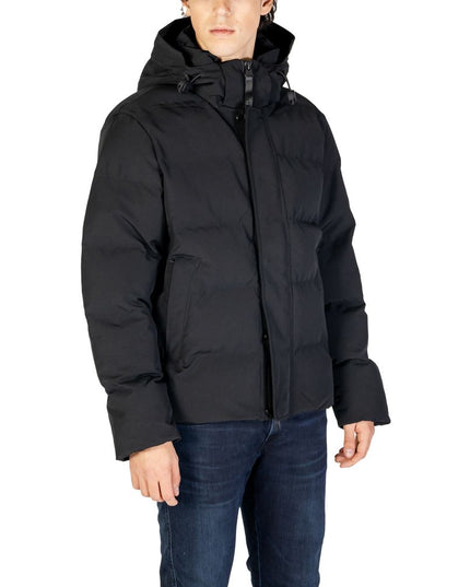 Replay Black Polyamide Coat