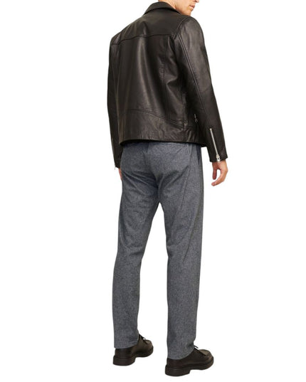 Jack Jones Gray Cotton Casual Pants