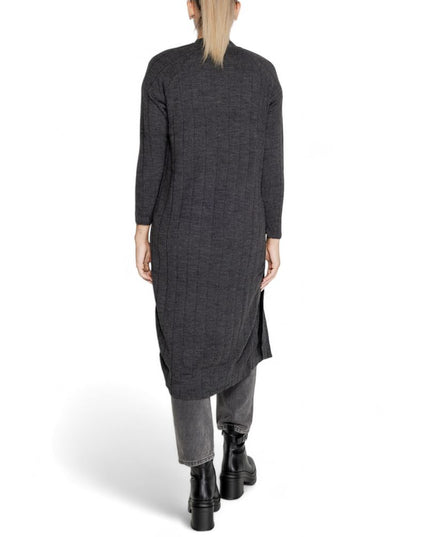 Only Gray Marabou Cardigan