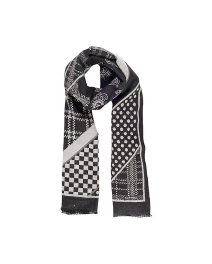 Sandro Ferrone Black Viscose Scarf