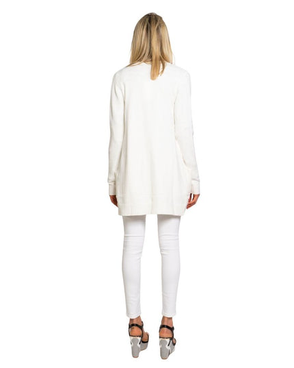 Vila Clothes White Viscose Cardigan