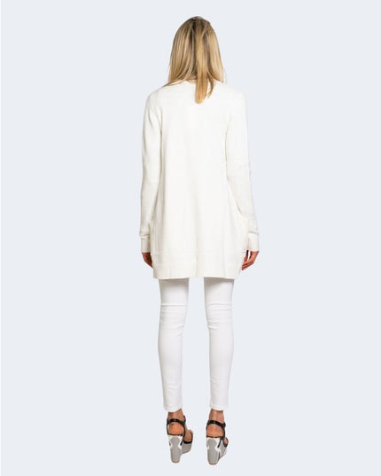 Vila Clothes White Viscose Cardigan