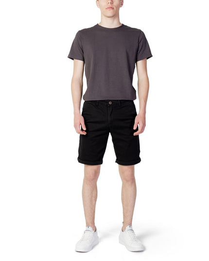 Jack Jones Black Cotton Shorts
