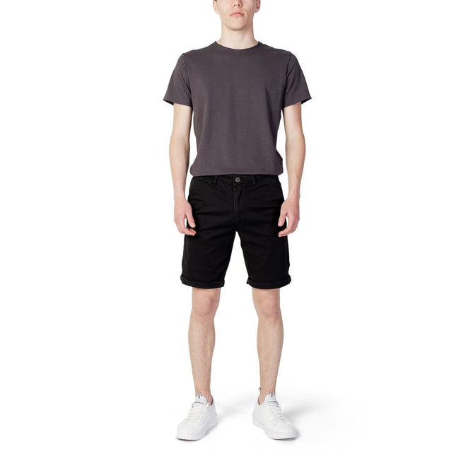 Jack Jones Black Cotton Shorts