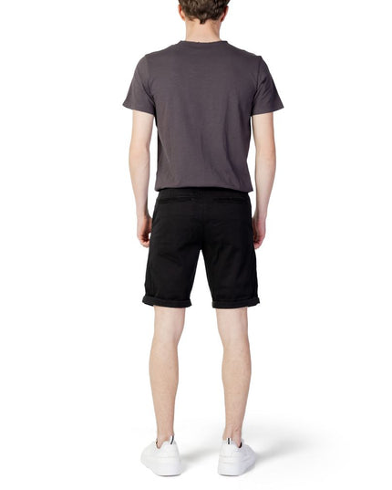 Jack Jones Black Cotton Shorts