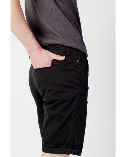 Jack Jones Black Cotton Shorts