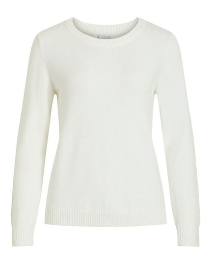 Vila Clothes White Viscose Sweatshirt