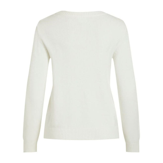 Vila Clothes White Viscose Sweatshirt