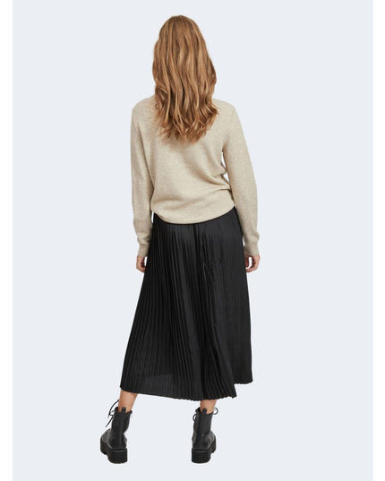 Vila Clothes Beige Viscose Sweatshirt