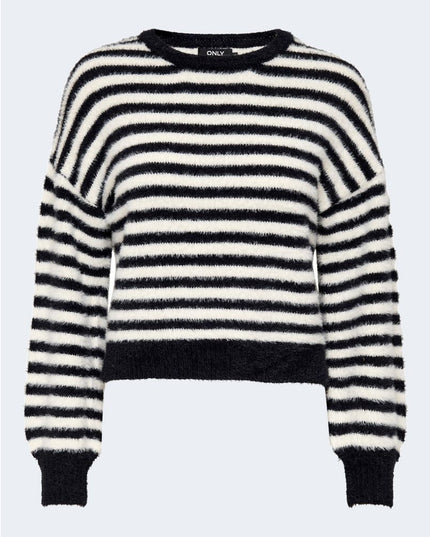 Only Black And White Marabou Sweatshirt