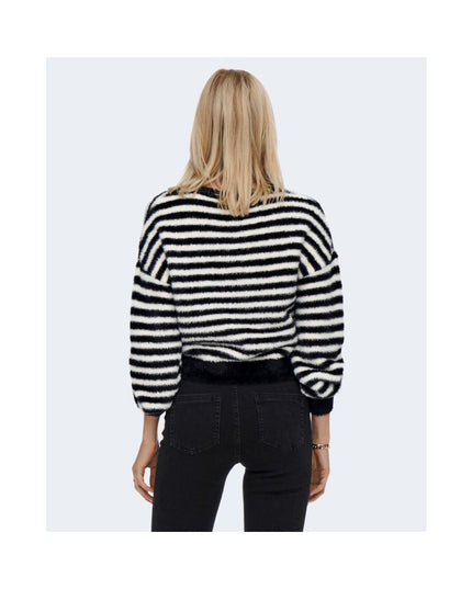 Only Black And White Marabou Sweatshirt