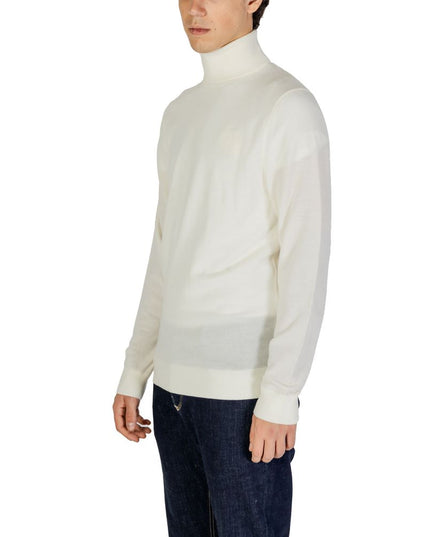 Calvin Klein Jeans Cream Wool Turtleneck