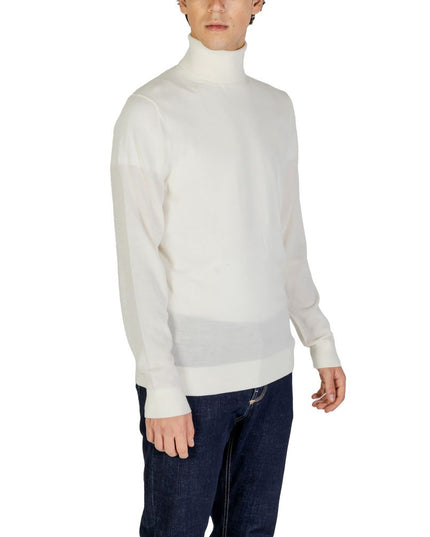 Calvin Klein Jeans Cream Wool Turtleneck