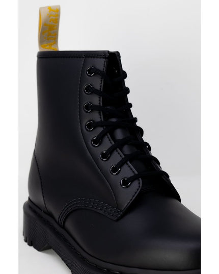 Dr. Martens Black Polyester Lace-Up Boots