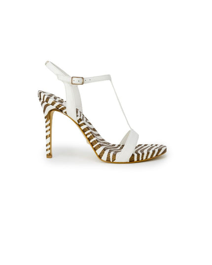 Guess White Leather High Heel Pumps