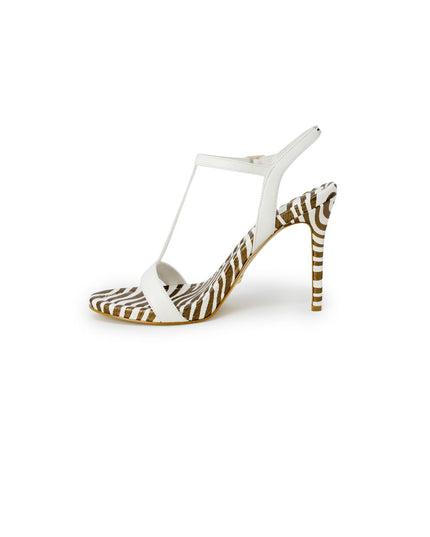 Guess White Leather High Heel Pumps