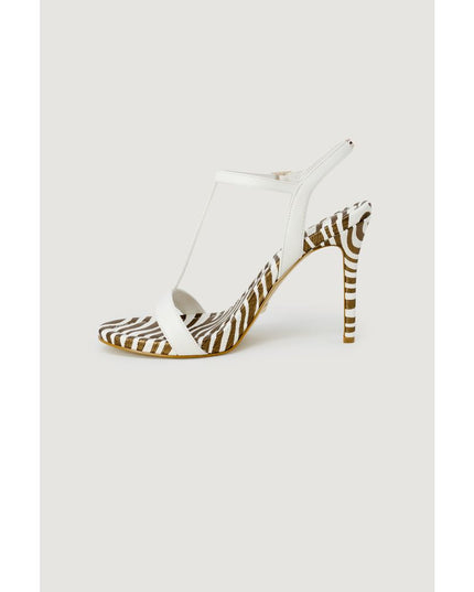 Guess White Leather High Heel Pumps