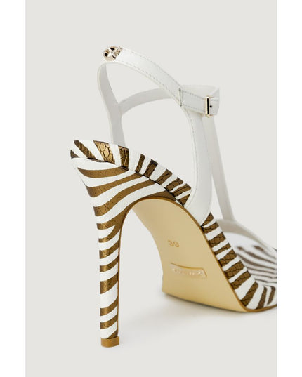 Guess White Leather High Heel Pumps
