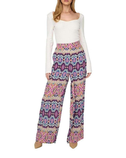 Only Multicolor Recycled Polyester Casual Pants
