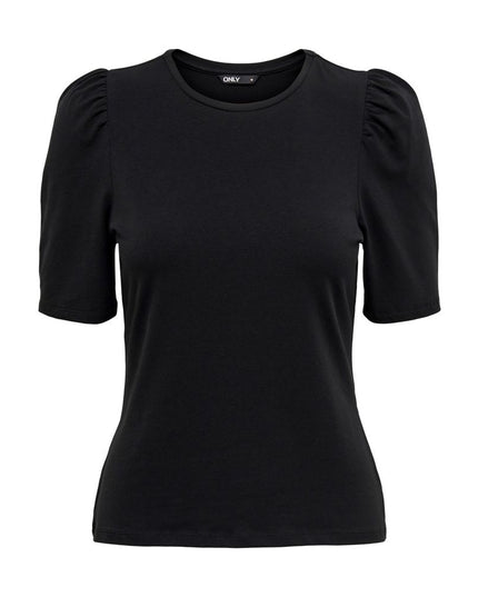 Only Black Cotton T-Shirt