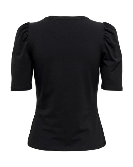 Only Black Cotton T-Shirt