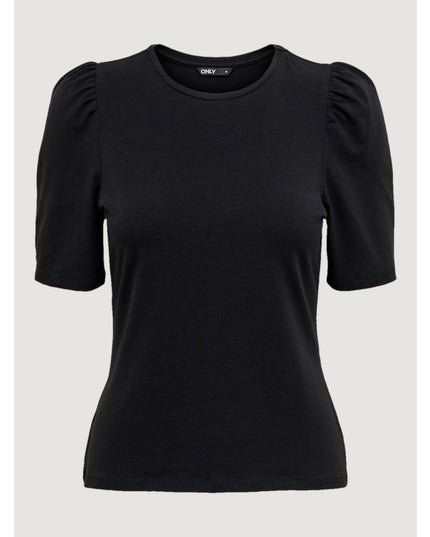 Only Black Cotton T-Shirt