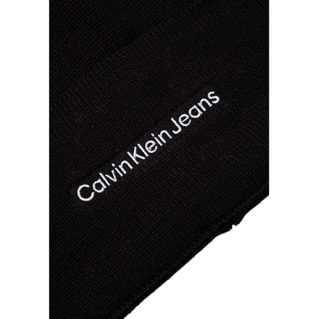 Calvin Klein Jeans Black Cotton Cap (Baseball Hat)