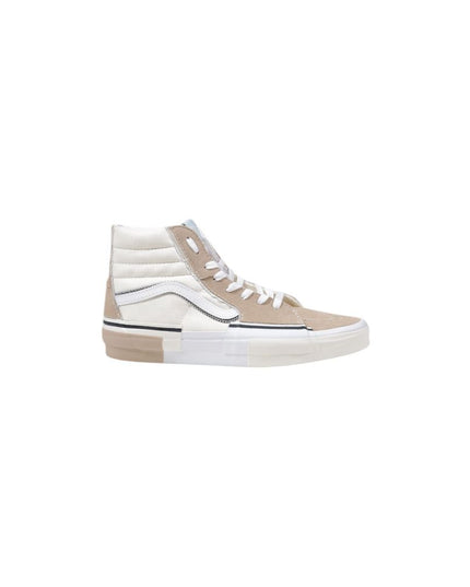 Vans Beige Leather High Top Sneakers