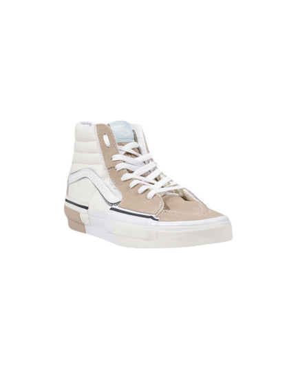 Vans Beige Leather High Top Sneakers