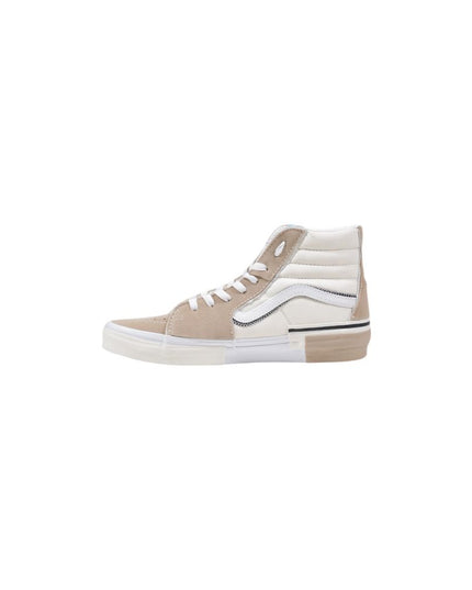 Vans Beige Leather High Top Sneakers