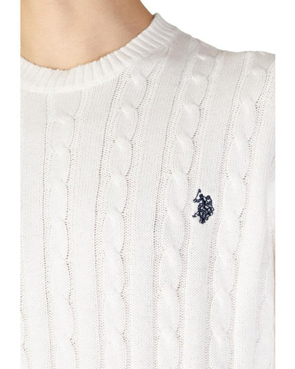 U.S. POLO ASSN. White Cotton Sweatshirt
