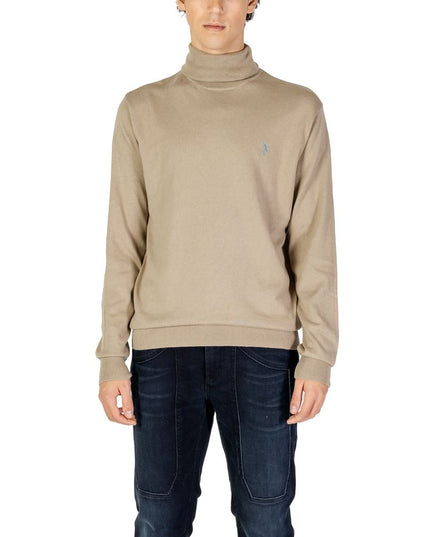 U.S. POLO ASSN. Beige Cotton Turtleneck