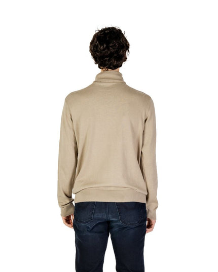 U.S. POLO ASSN. Beige Cotton Turtleneck