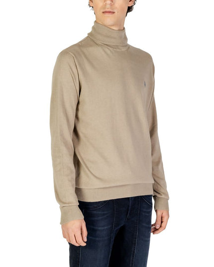 U.S. POLO ASSN. Beige Cotton Turtleneck