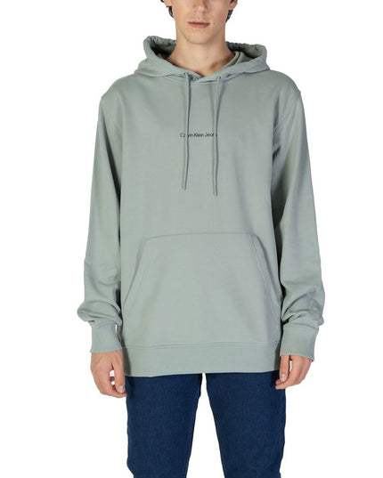 Calvin Klein Jeans Green Cotton Hoodie