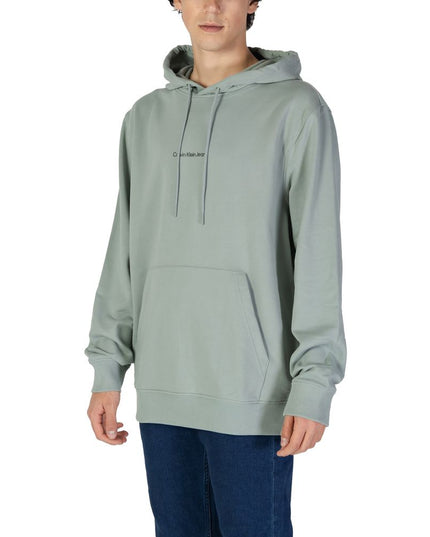 Calvin Klein Jeans Green Cotton Hoodie