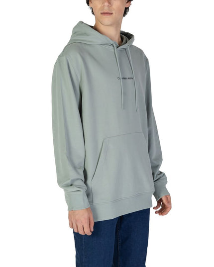Calvin Klein Jeans Green Cotton Hoodie