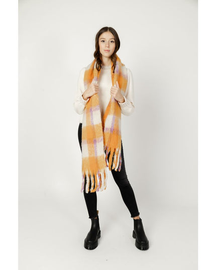 Only Orange Polyester Scarf