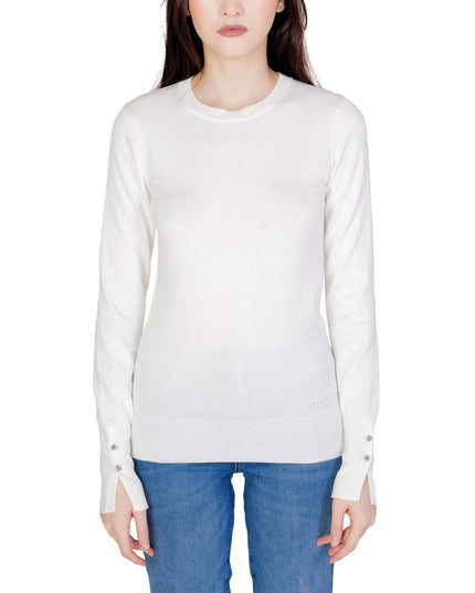 Guess White Cotton Sweatshirt