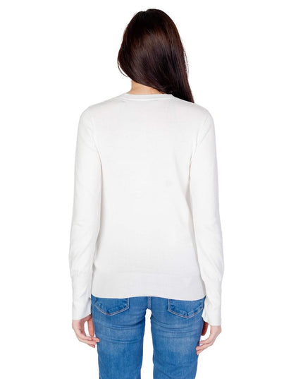 Guess White Cotton Sweatshirt