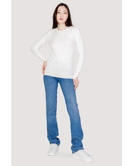 Guess White Cotton Sweatshirt