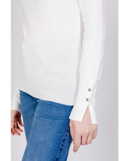 Guess White Cotton Sweatshirt