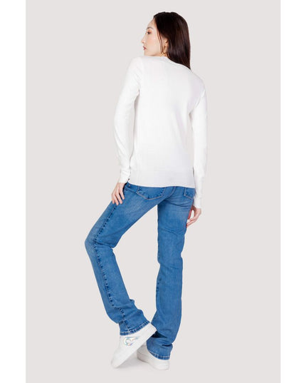 Guess White Cotton Sweatshirt