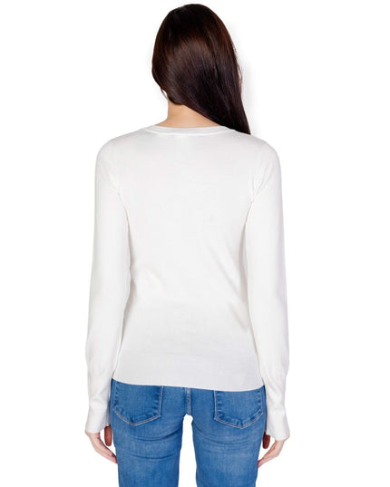 Guess White Cotton Sweatshirt