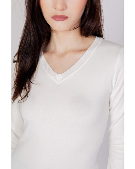 Guess White Cotton Sweatshirt